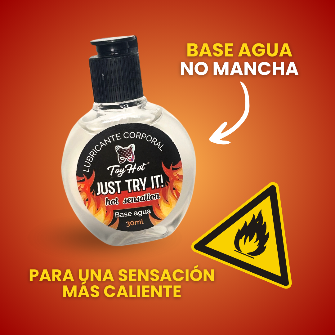 Lubricante 30ml base agua con sensación térmica-caliente: Hot Sensation